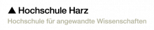 Logo der Hochschule Harz.